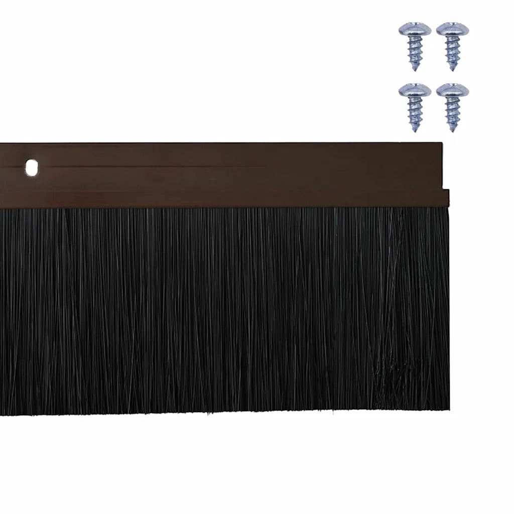 Spazzole per porte a vite 2 pcs Marrone 100 cm 42019440