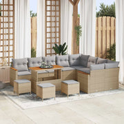 Set Divano da Giardino 13 pcs Beige polyrattan 3362962