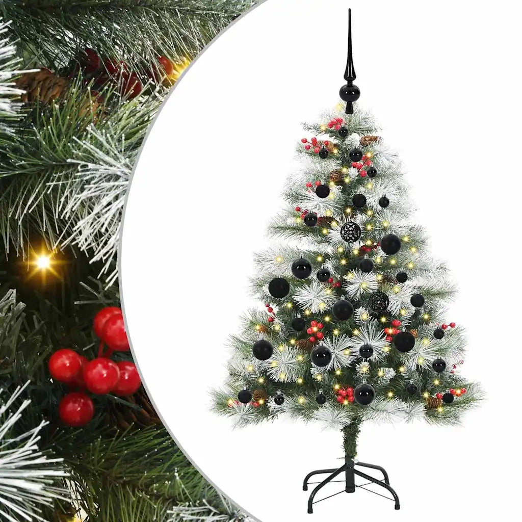 Albero di Natale artificiale Verde e bianco 120 cm 3395162