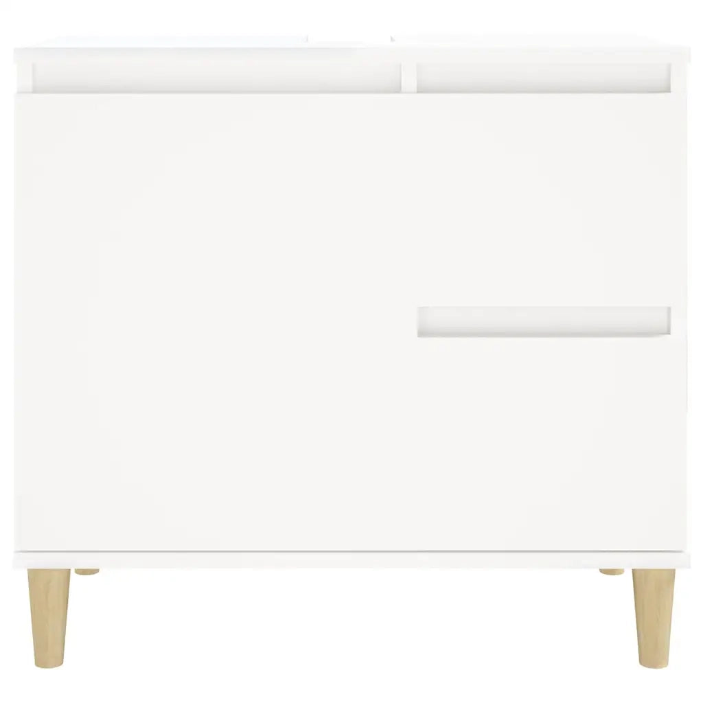 Armadietto da Bagno | Armadio da bagno Bianco 65x33x60 cm in Legno Multistrato