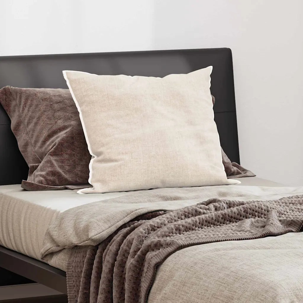 Cuscino con cuscino Bianco 75 x 52 x 20 cm Cotone e Poliestere 42007797