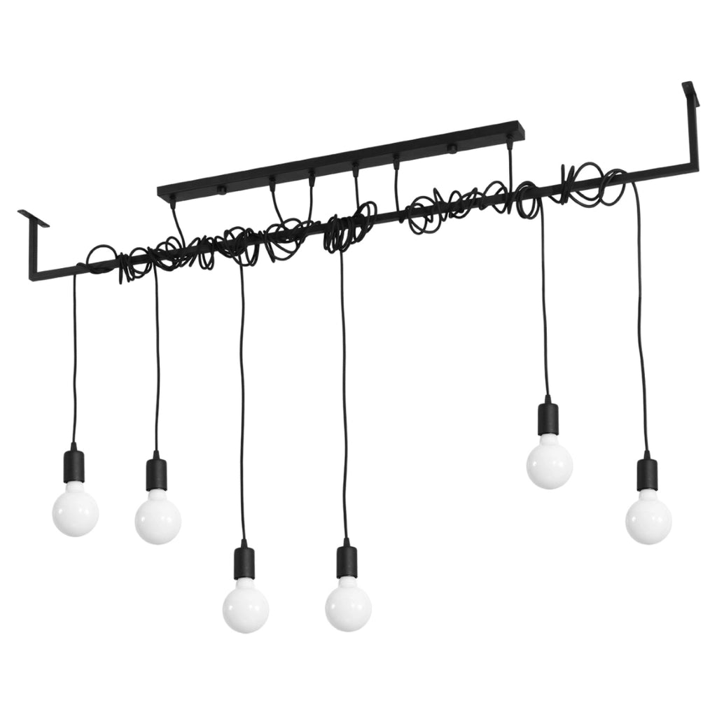 Lampadario SALAMANCA 6 nero