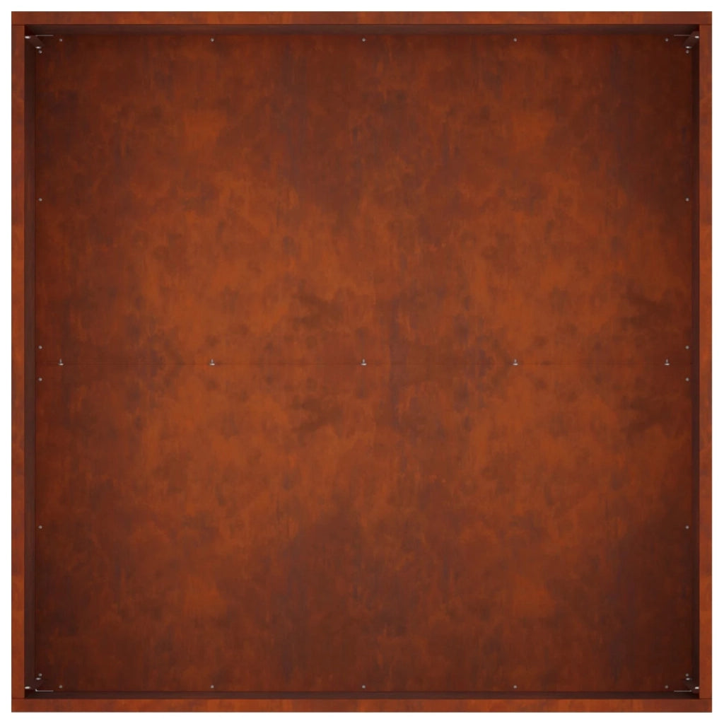 Vaso da giardino 2 pz Ruggine 60 x 60 x 40 cm Acciaio Corten 8005105