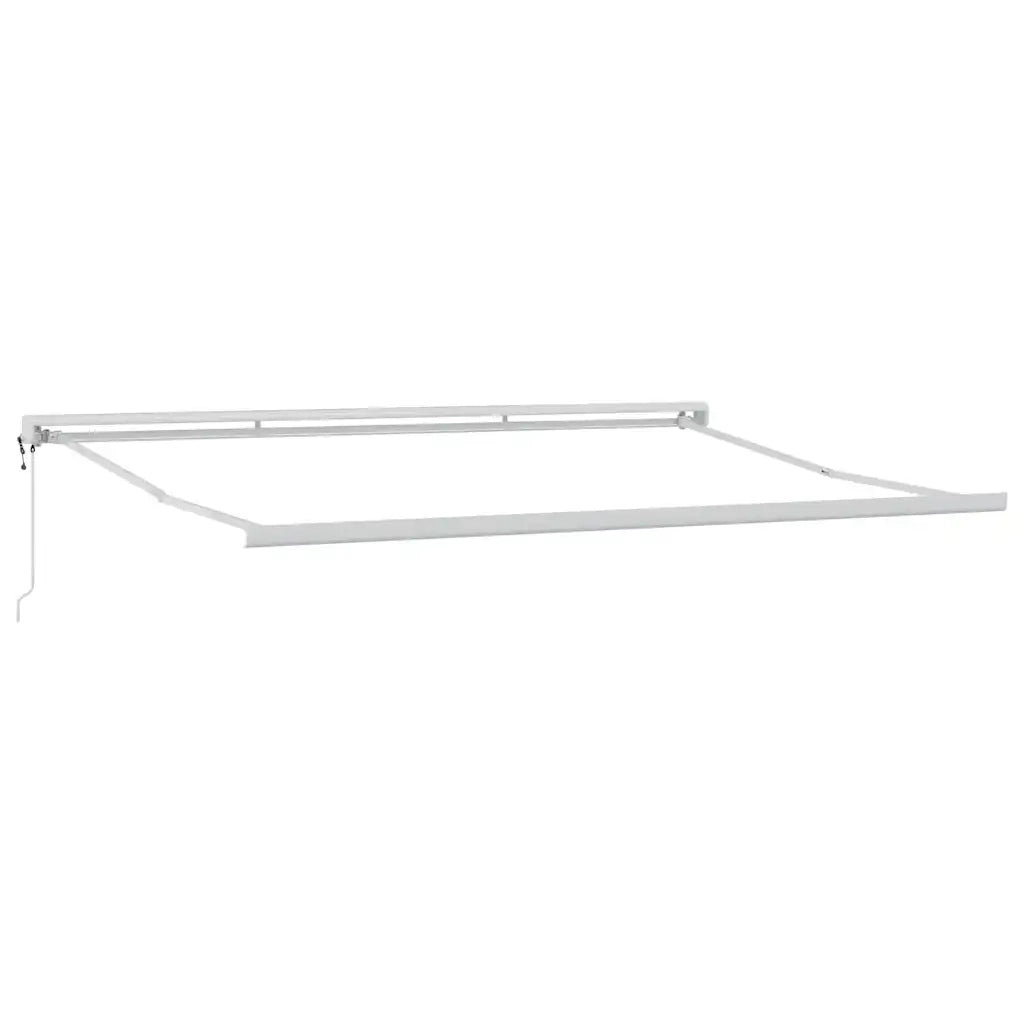 Tenda Retrattile Antracite e Bianca 4x3 m Tessuto e Alluminio 3216135