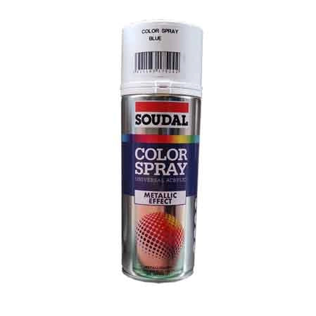 BOMBOLETTA SPRAY METALLIZZATO SOUDAL 400 ml - Rosso - 6 pezzi- SOUDAL