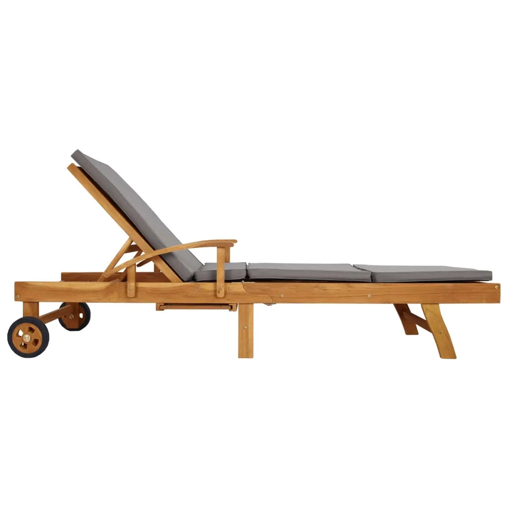 Lettino da sole 100% Poliestere Teak Solido 42032674