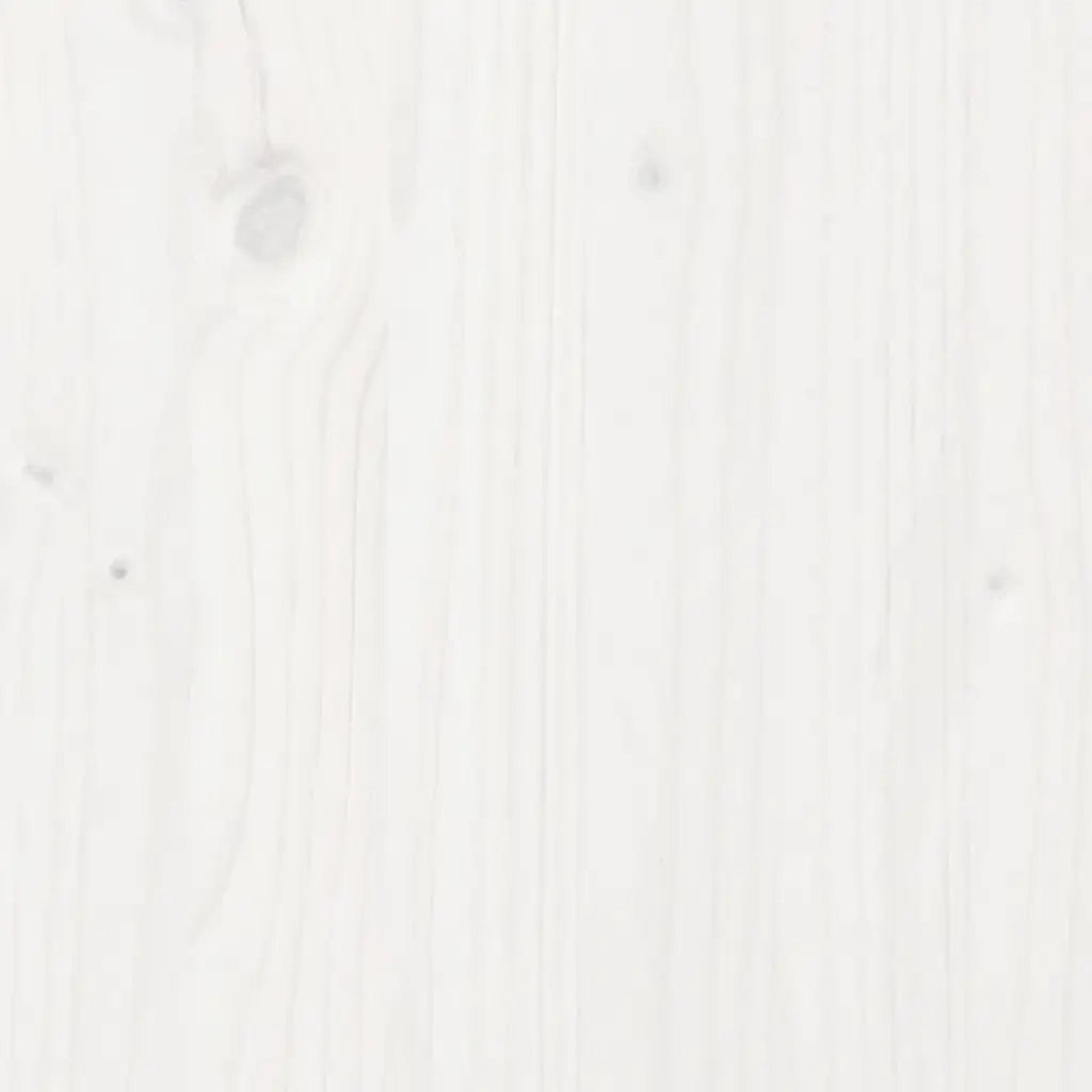 Giroletto con Cassetti Bianco 140x190 cm Legno Massello di Pino 3301941