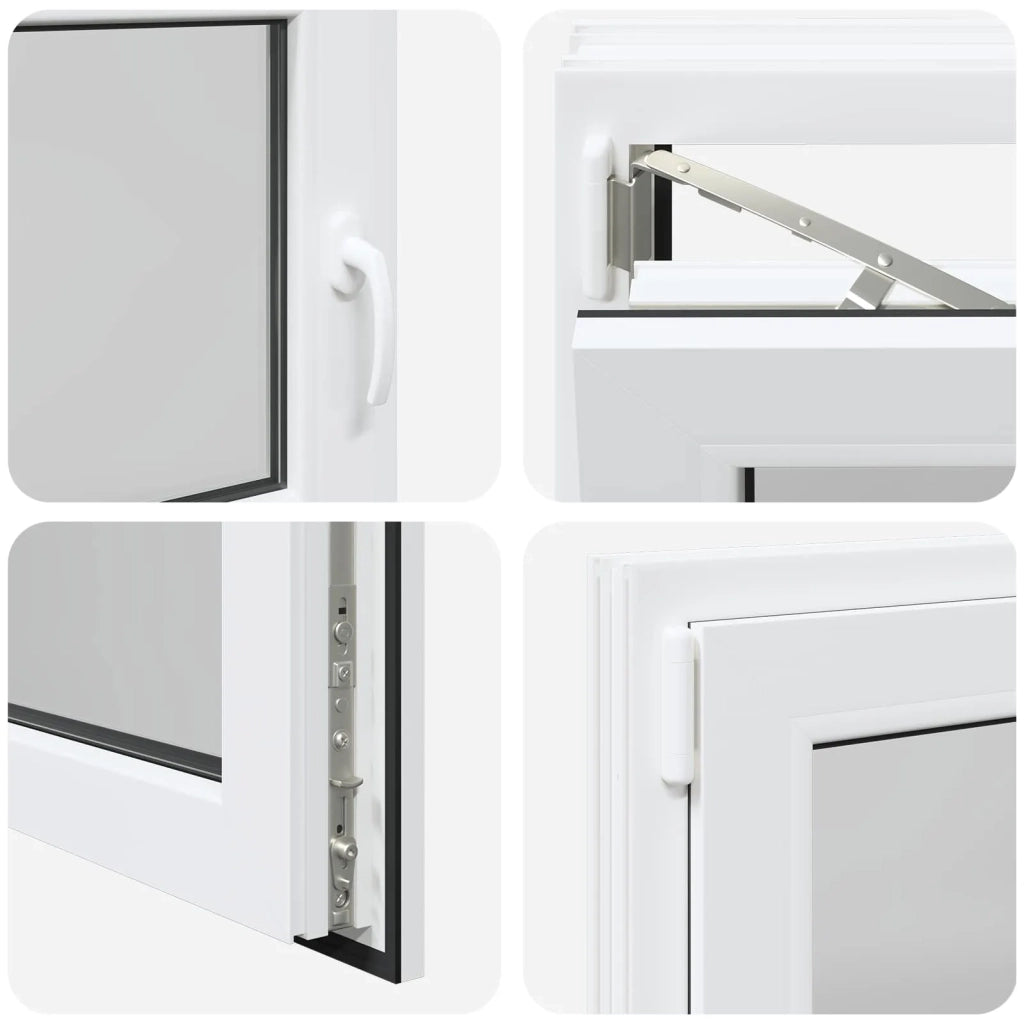 Finestra per Soffitta RISOR 90 x 70 cm PVC e Vetro Bianco 42052409