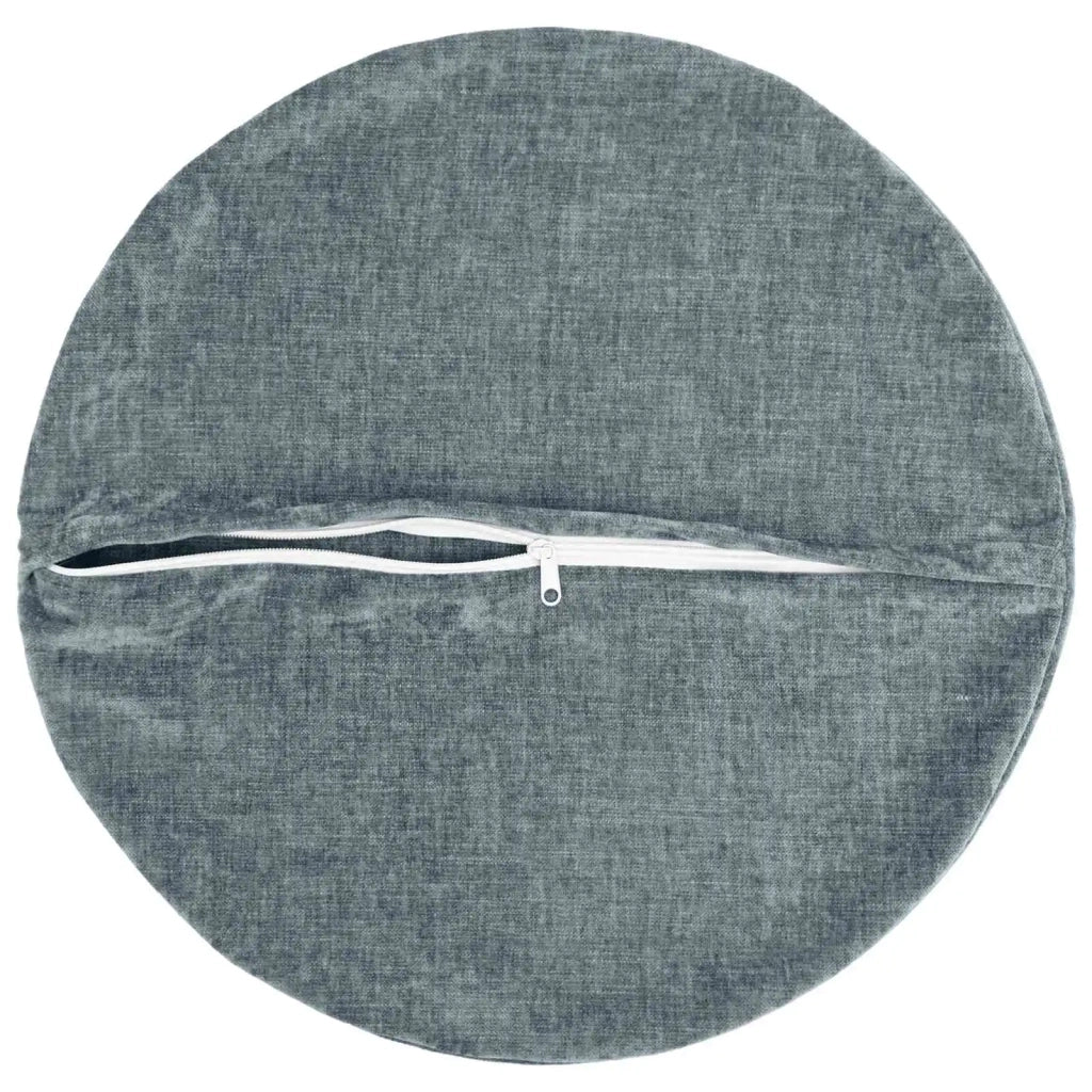 Federa 2 pz HEERLEN Azzurro Ø 50 cm Tessuto Chenille 922635