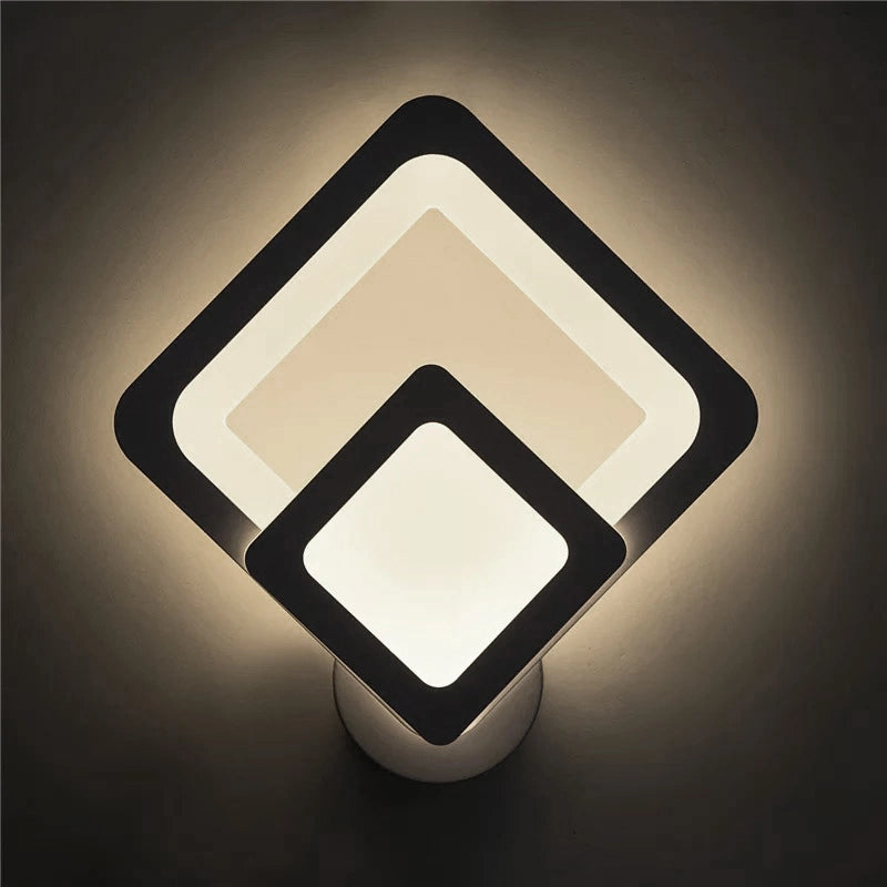 Applique Lampada da parete per muro a LED 12W moderna Rombi Luce per interno