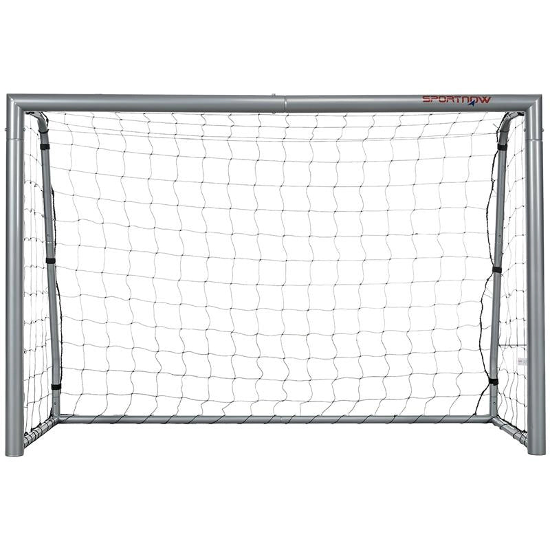 PORTA DA CALCIO GRIGIA 180X120X60 CM CON VITI E PICCHETTI INCLUSI, IN PE E METALLO