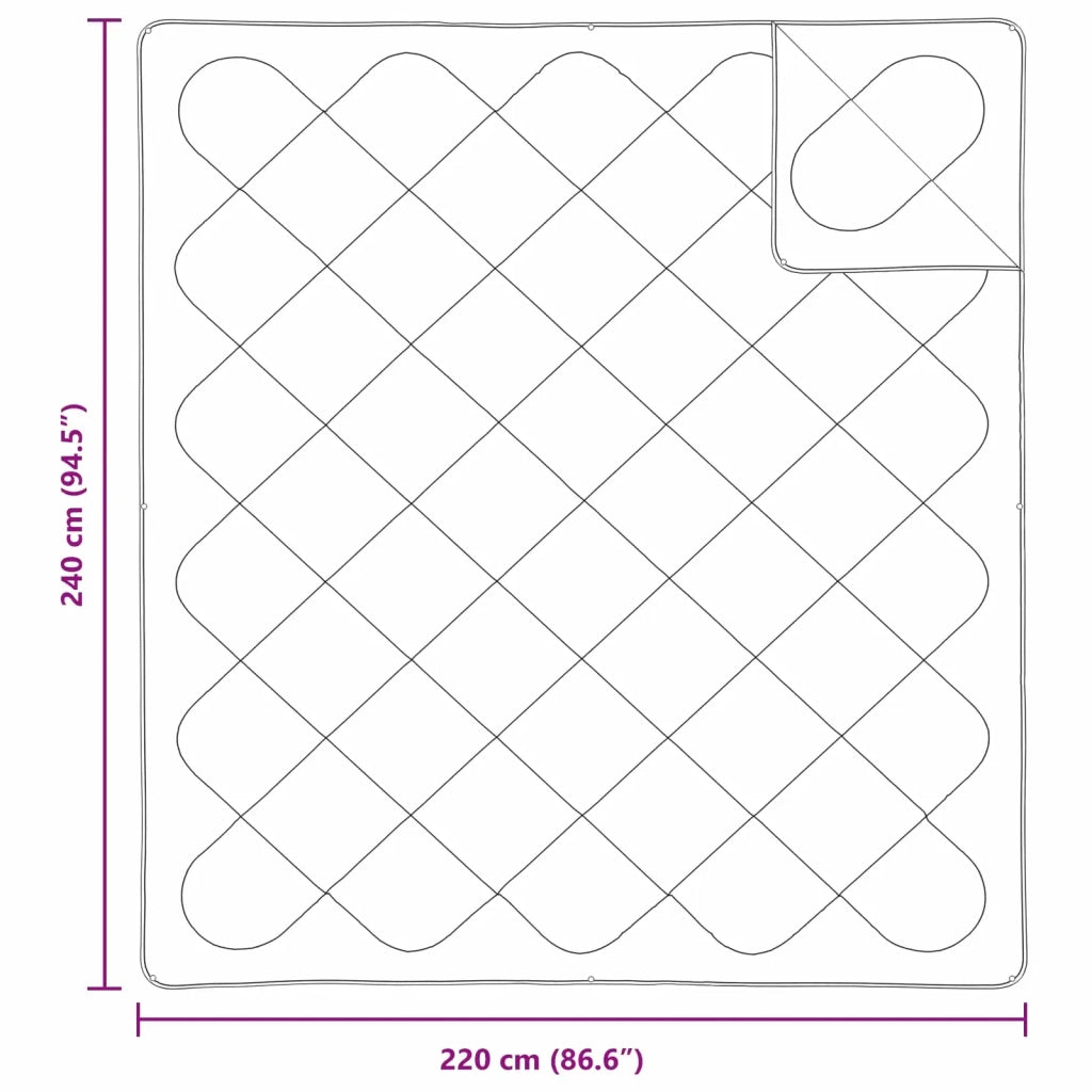 Piumone | Duvet con Cuscini con cuscino 3 pz Bianco Microfibra