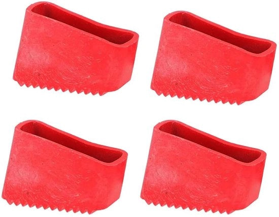 Antislip per Laddere - 4 Pezzi - Protezione Universale per le Fasi di Salita - Duraturo - Forte Aderenza - Sicurezza per Lavoratori Autonomi - Bloccatori di Scala