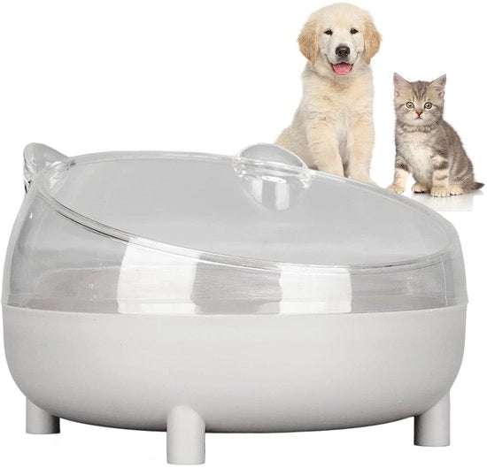 Bacino Cibo Elevato - Bacino Cibo Antipartenza - Bacino Cibo Girevole - Bacino Cibo Antiscivolo - Bacino Cibo per Animali Domestici - Materiale PP/PS Sicuro - Bacino Cibo per Gatti