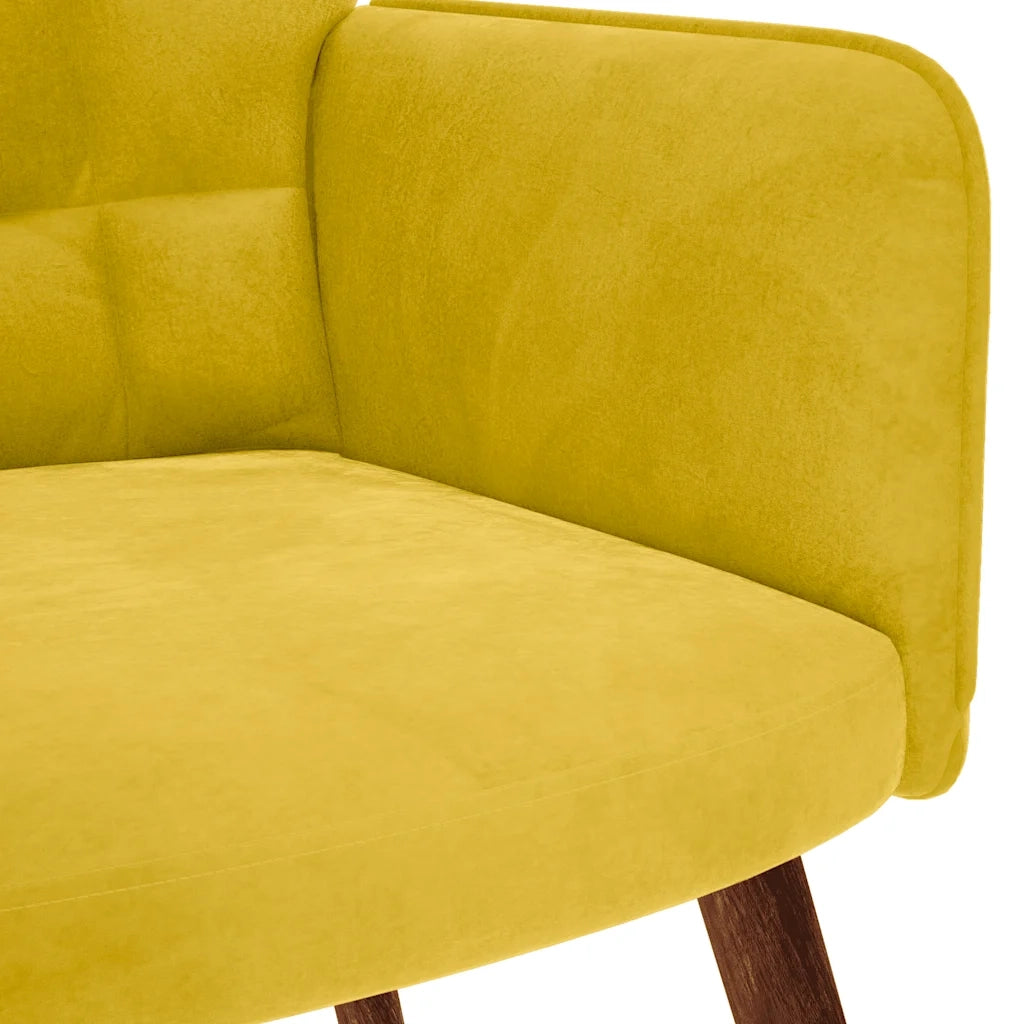 Poltrona Relax | Sedia Relax Giallo in Velluto