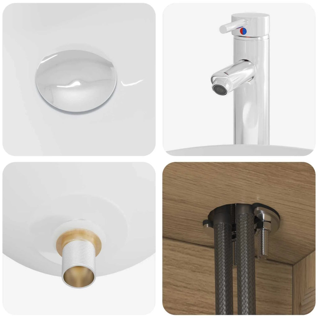 Mobile Lavabo da Parete Rovere Artigianale 890309