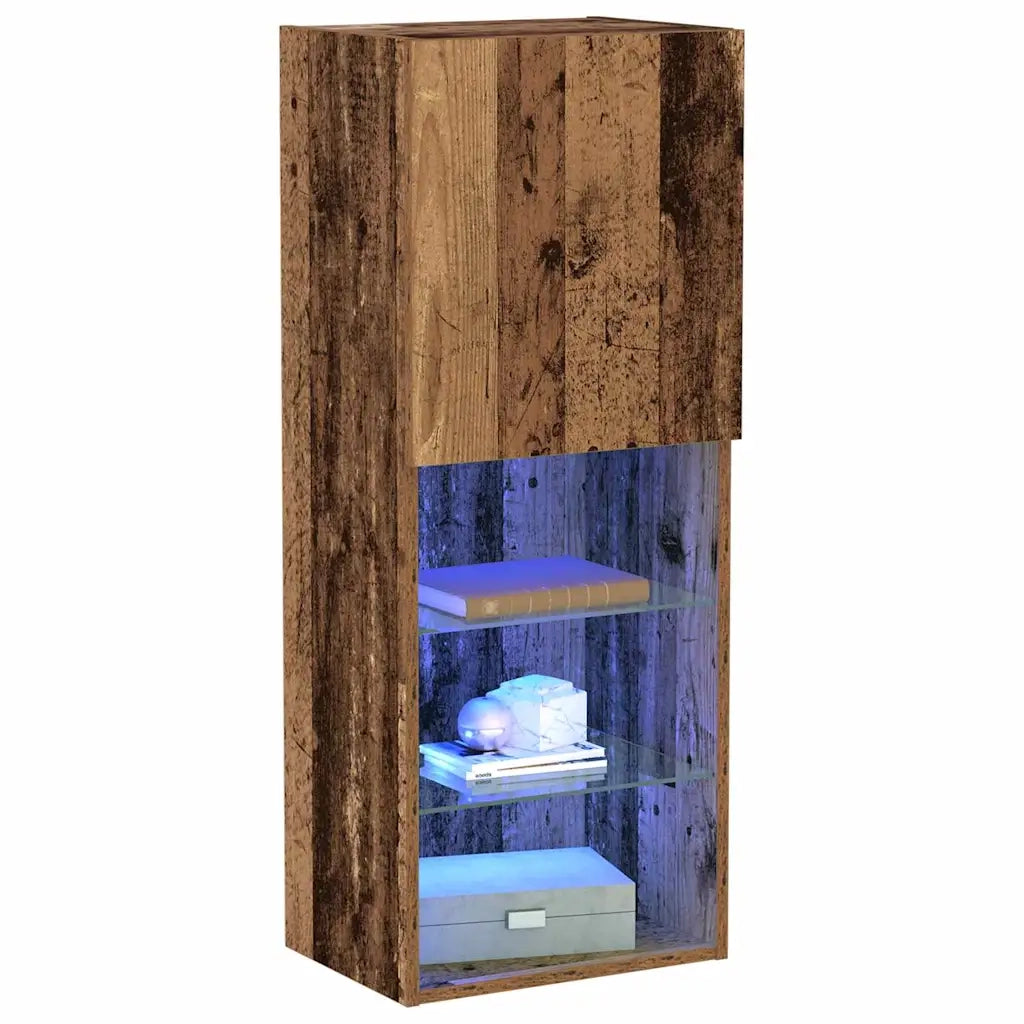 Set mobile TV con LED Legno vecchio 40,5 x 30 x 102 cm 863087