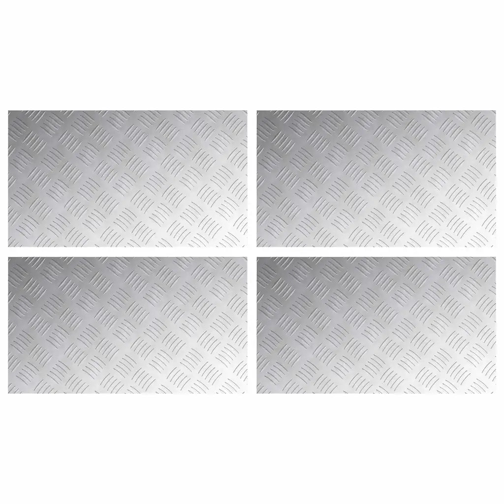 Gradini per Scale 4 pcs Argento 70 x 40 cm Alluminio 4104330