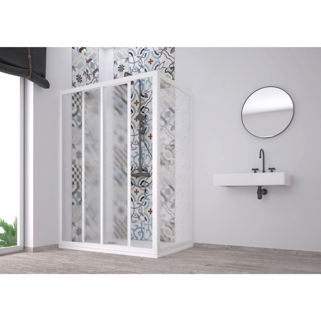 BOX DOCCIA ANGOLARE ACRIL 70/75X85/90XH190CM PVC