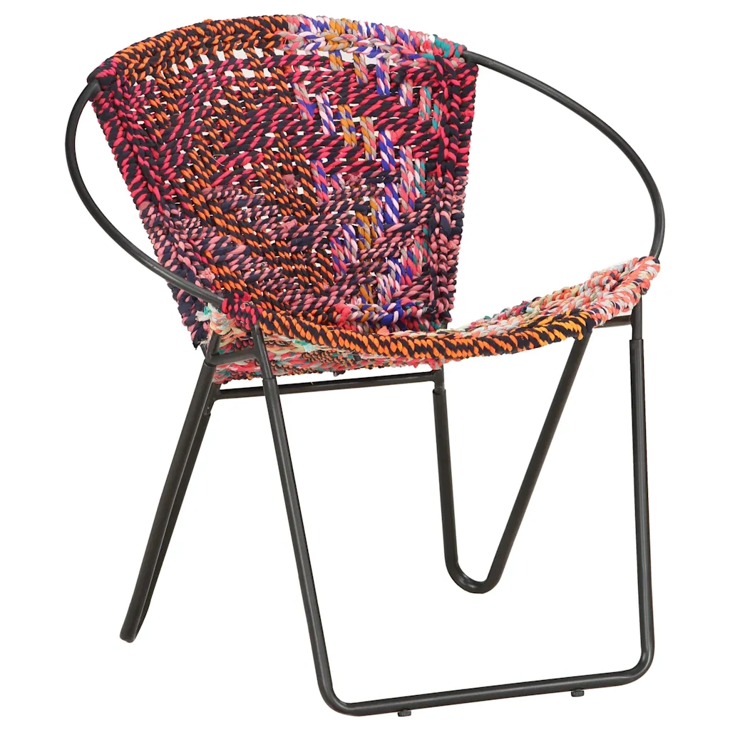 Poltrona | Sedia Acapulco Multicolore in Tessuto Chindi