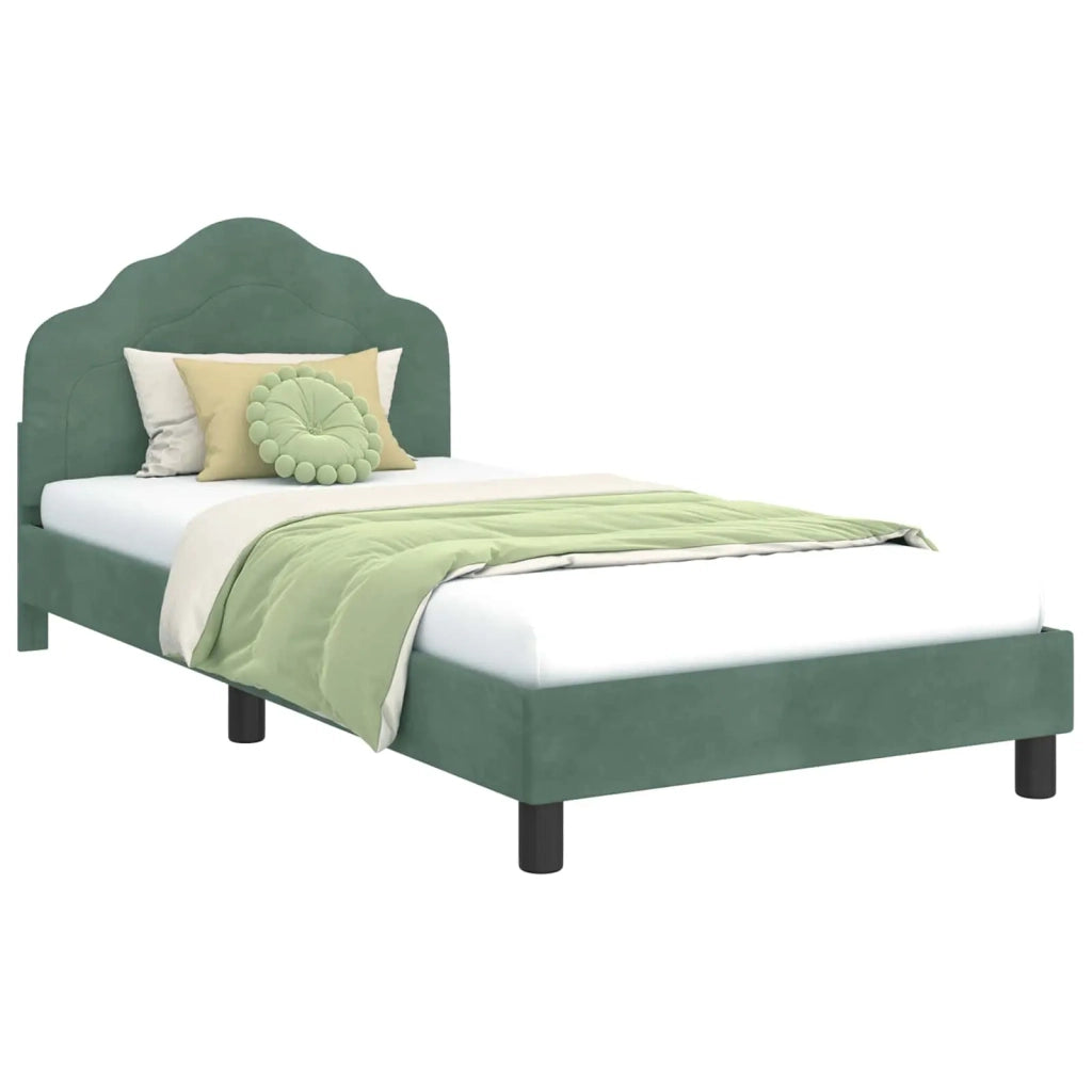 Struttura letto bambini con testata-Giroletto per bambini Verde Mare 90 x 190 cm 633018