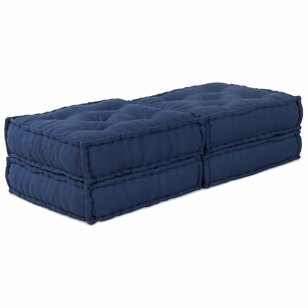 Unità di Divano Modulare 2 pcs Indaco 140 x 70 x 36 cm Tessuto 3315090