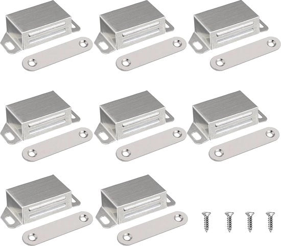 Snapper per Porte di Cucina e Ante - Magnete per Cucina da 10 kg (8 Pezzi)
