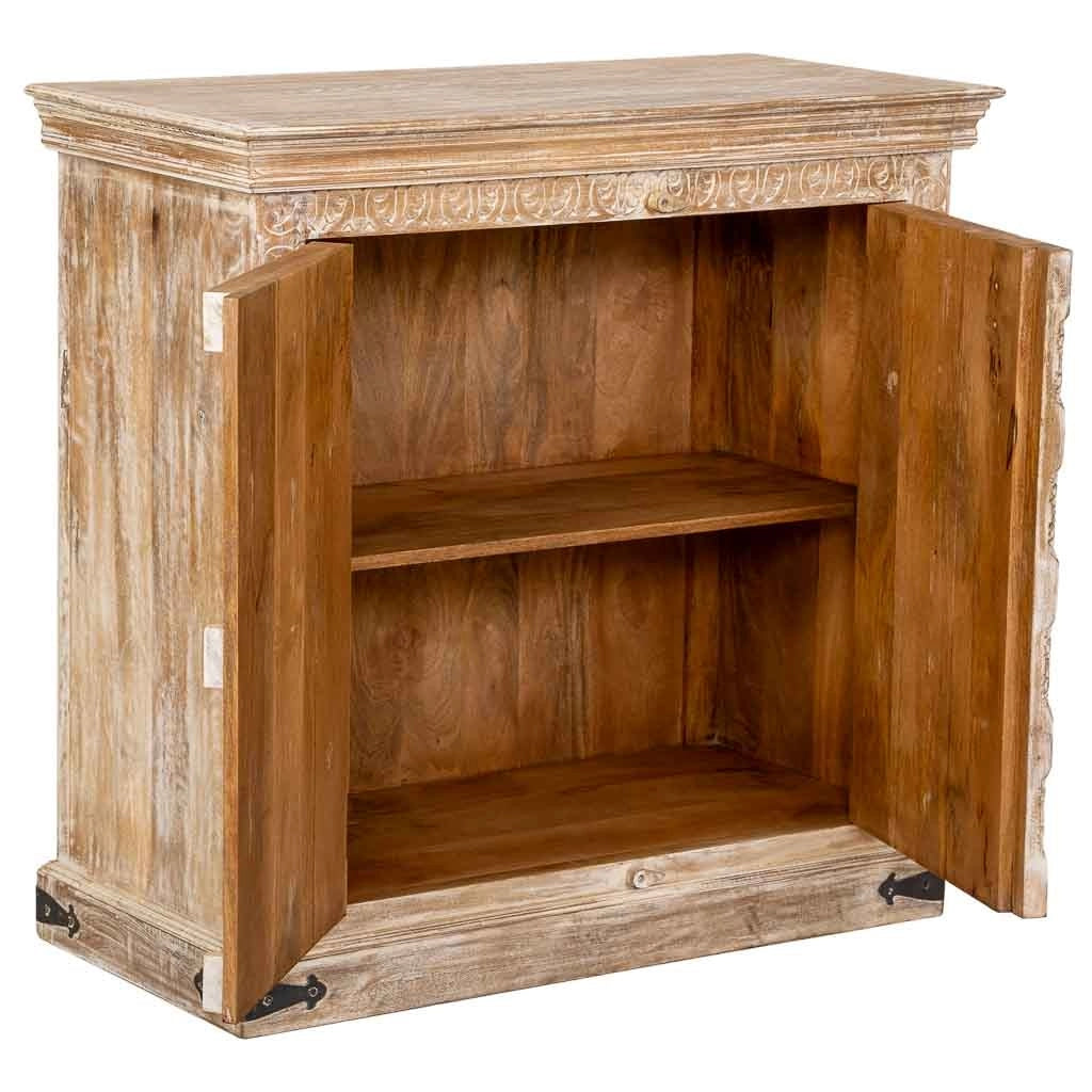 Credenza in legno beige 99x46x96h cm