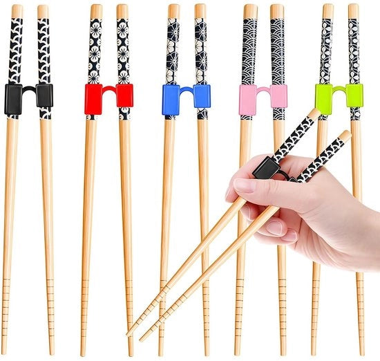 5 Paia di Stuzzicadenti in Bambù con Spazzole per Stuzzicadenti - Set Riciclabile