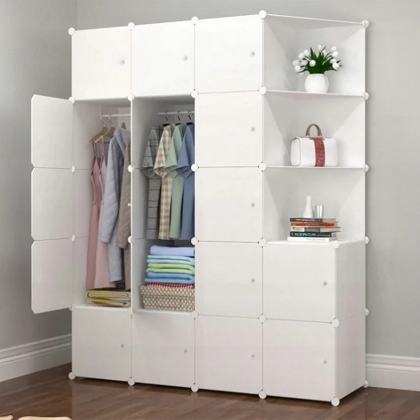 Armadio modulare bianco spaziosa 183x147x47 cm