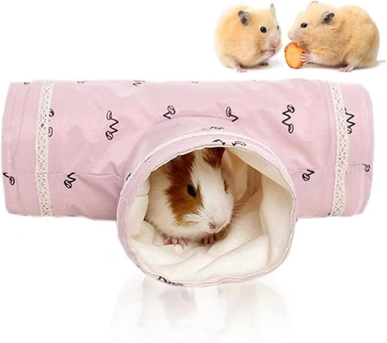 Tunnel Attivita' Pieghevole per Piccoli Animali - 3 Modelli, Ideale per Cavi, Hamster, Chinchi, Ratti e Ferretti