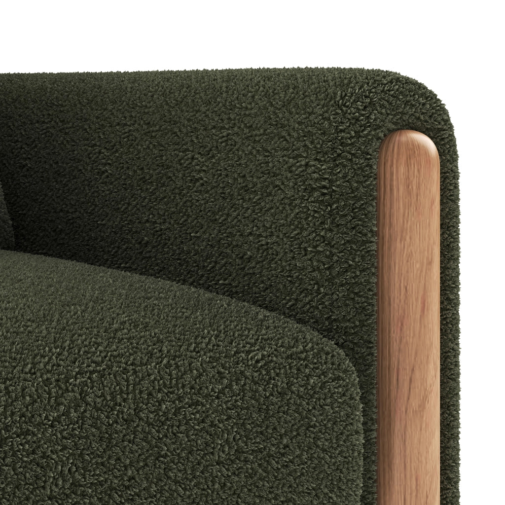 Poltrona Relax con Braccioli e Cuscino Imbottito ¨C MINIMAL ¨C Verde