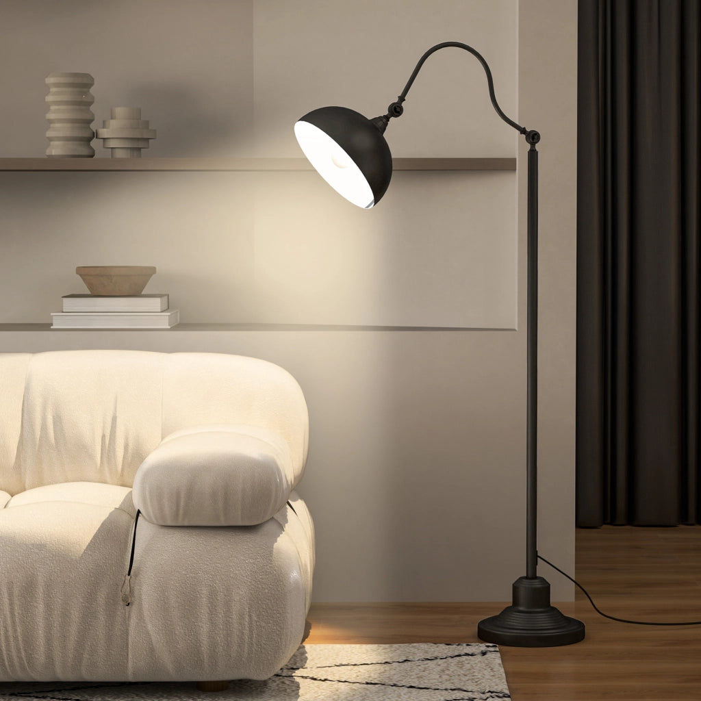 Lampada da terra rotante ¨C Minimal ¨C nero 42x25,5x152cm
