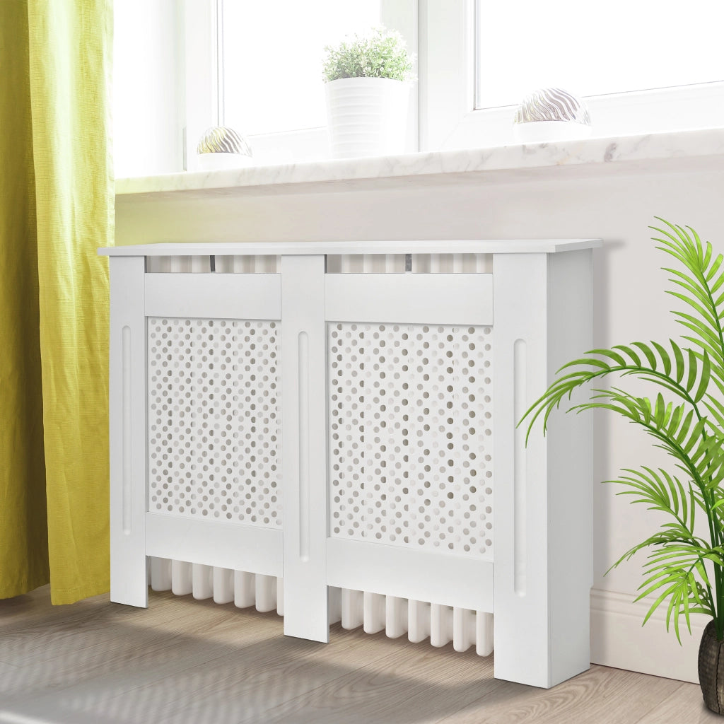 Copriradiatore ¨C Minimal ¨C Bianco MDF 111.5x19x82 cm