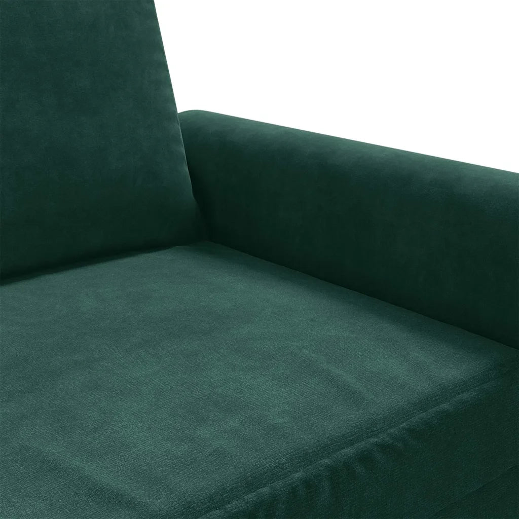 Poltrona Verde Scuro 60 cm Velluto 359511