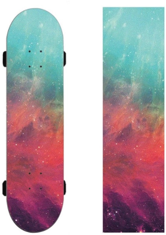 Griptape per Skateboard - Acqua e Aria Impraticabile Antiscivolo Resistente 84 x 23cm (A)
