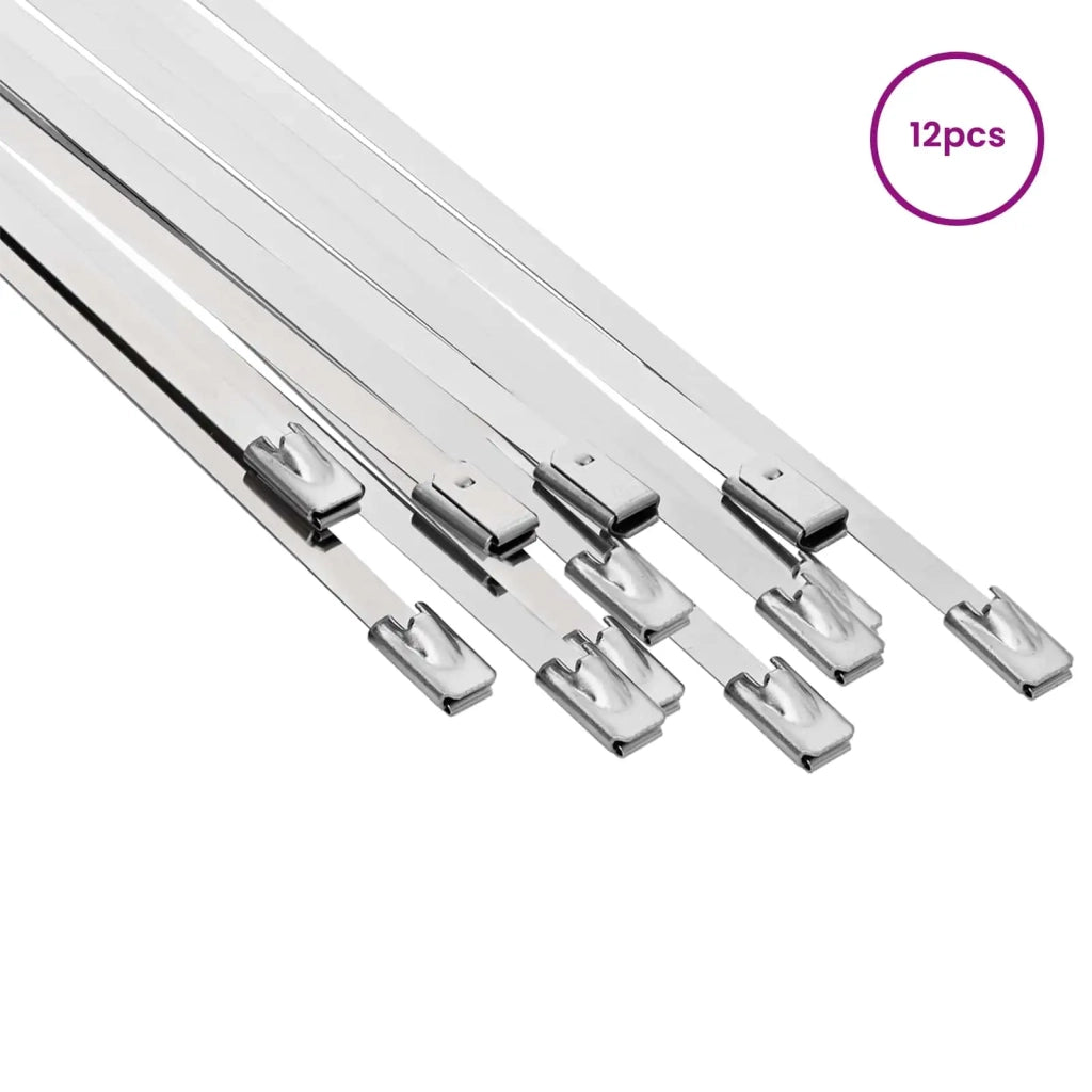 Fascetta per Cavi 12 pz 4,6 x 150 mm Argento 42029264