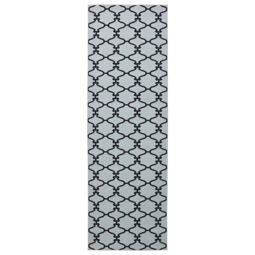 Runner Tappeto ORIZ 1150 gsm Motivo in rete nera 42045478