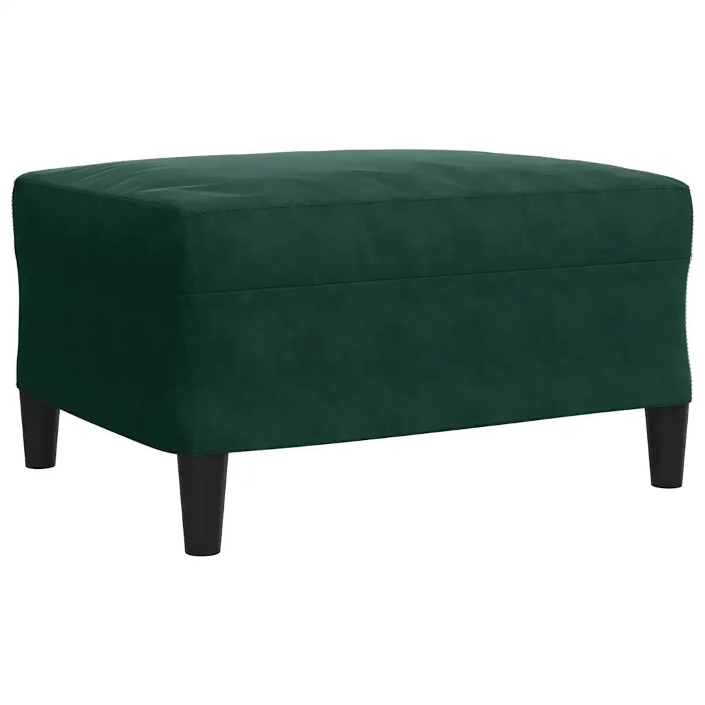 Set di Divani 4 pz con Cuscini Verde scuro in Velluto