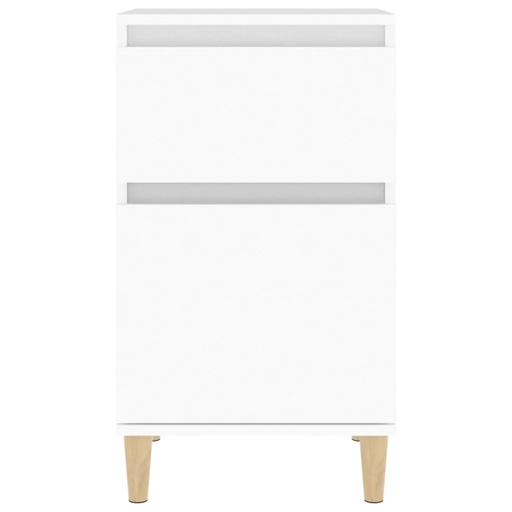 Comodino | Armadio da Notte | Mobiletto da notte Bianco 40x35x70 cm