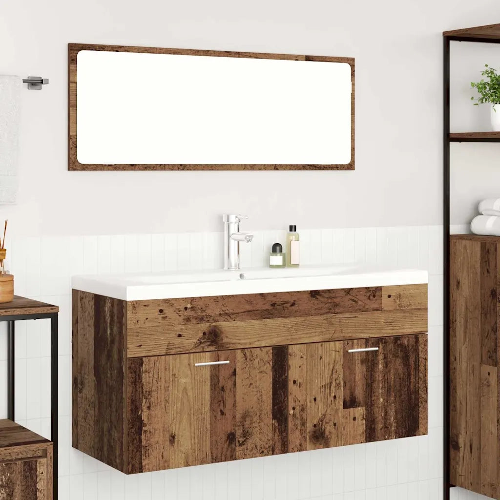Mobile da Bagno | Armadio da bagno con porta Legno vecchio 100 x 38,5 x 46 cm