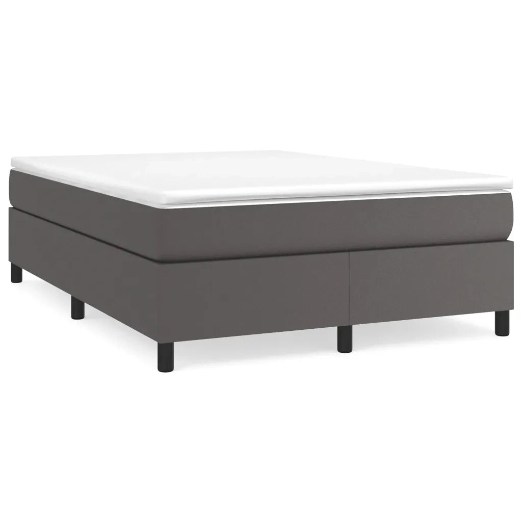 Struttura Letto a Rete a Molle Grigio 140x190 cm in Similpelle 3121045