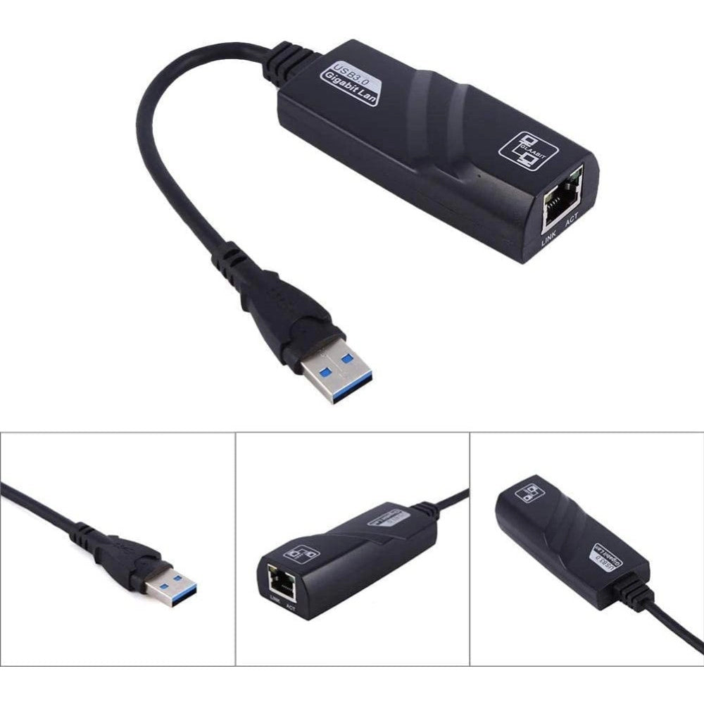 Trade Shop - Scheda Da Usb A Internet Abs Stabile Ambientale Usb 3.0 Gigabit Ethernet Q-c28 -