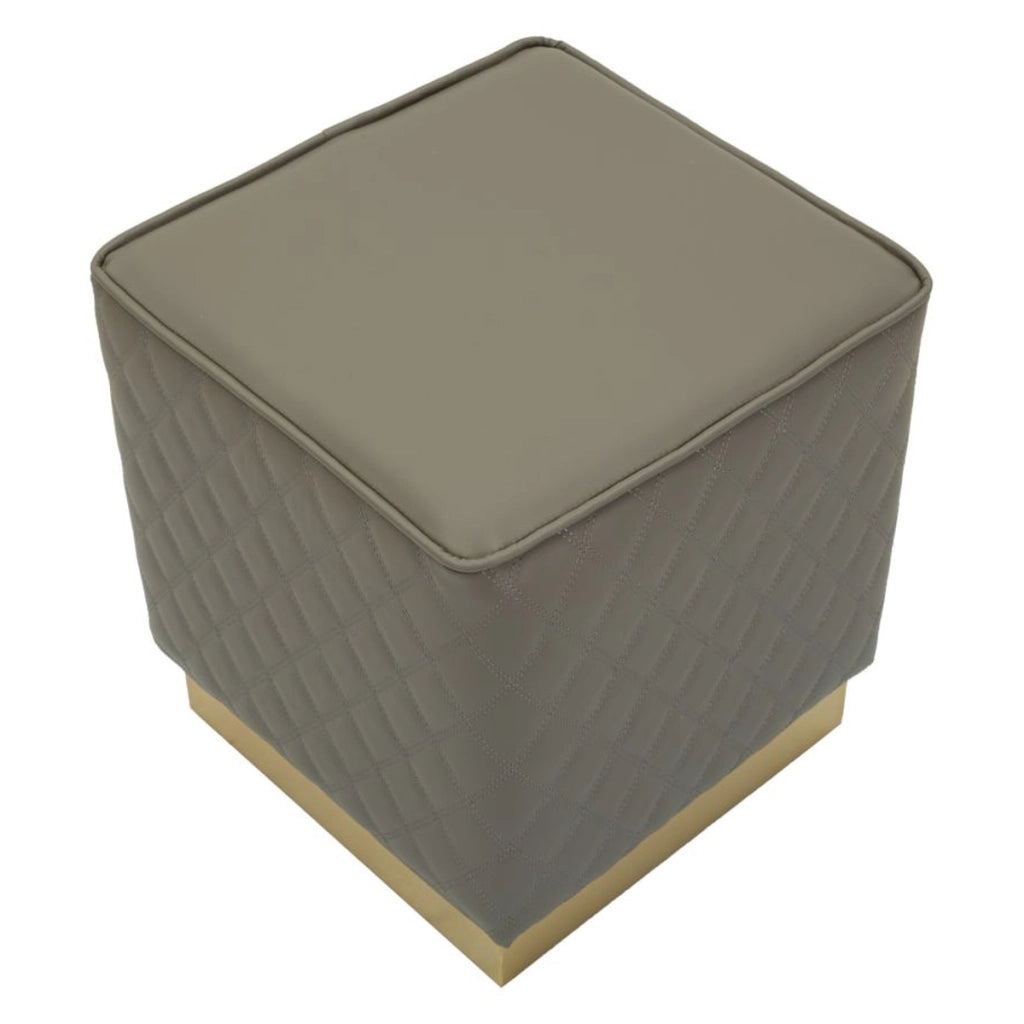 Pouf VKH352, Grigio, Legno, 38x38x38 cm
