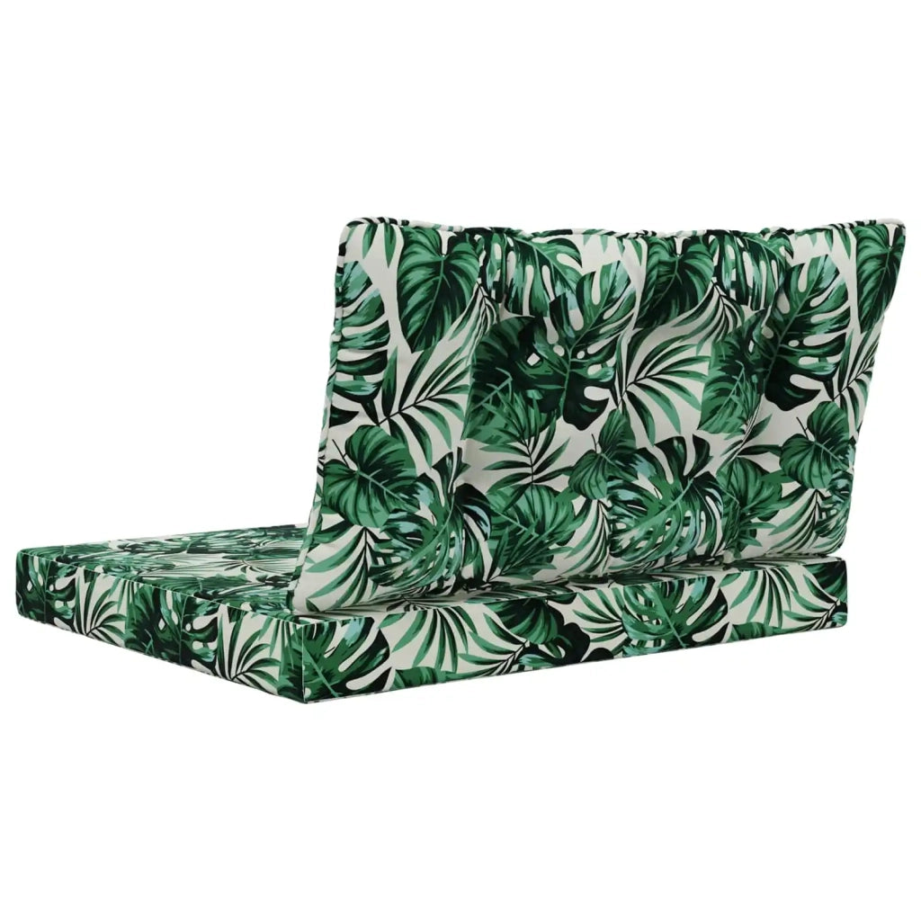 Cuscino per divano da esterno 2 pcs Motivo Foglia Poliestere 900909