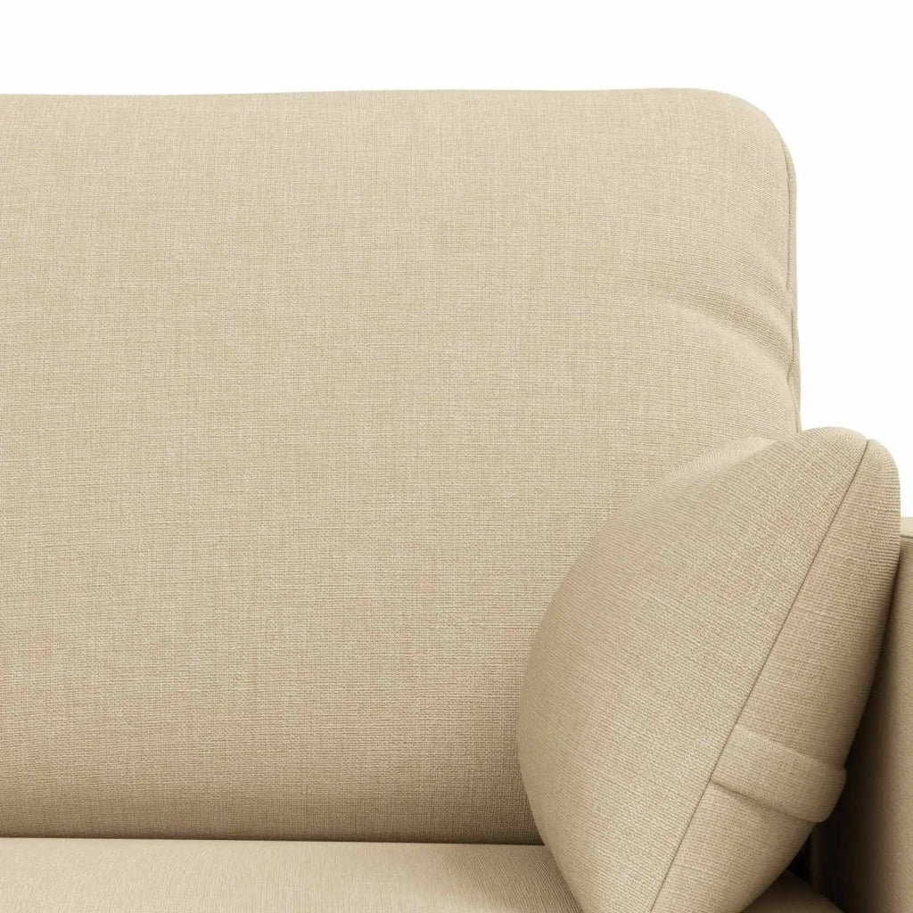 Set di divani 2 pcs Crema 139 x 78 x 80 cm Tessuto 3407498