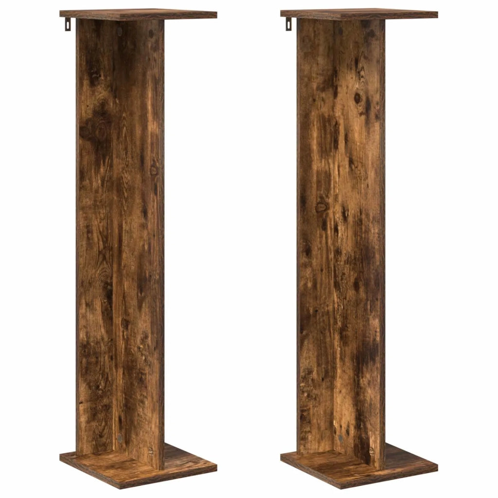 Supporto per piante 2 pz Rovere Fumo 25 x 25,5 x 100,5 cm 899635