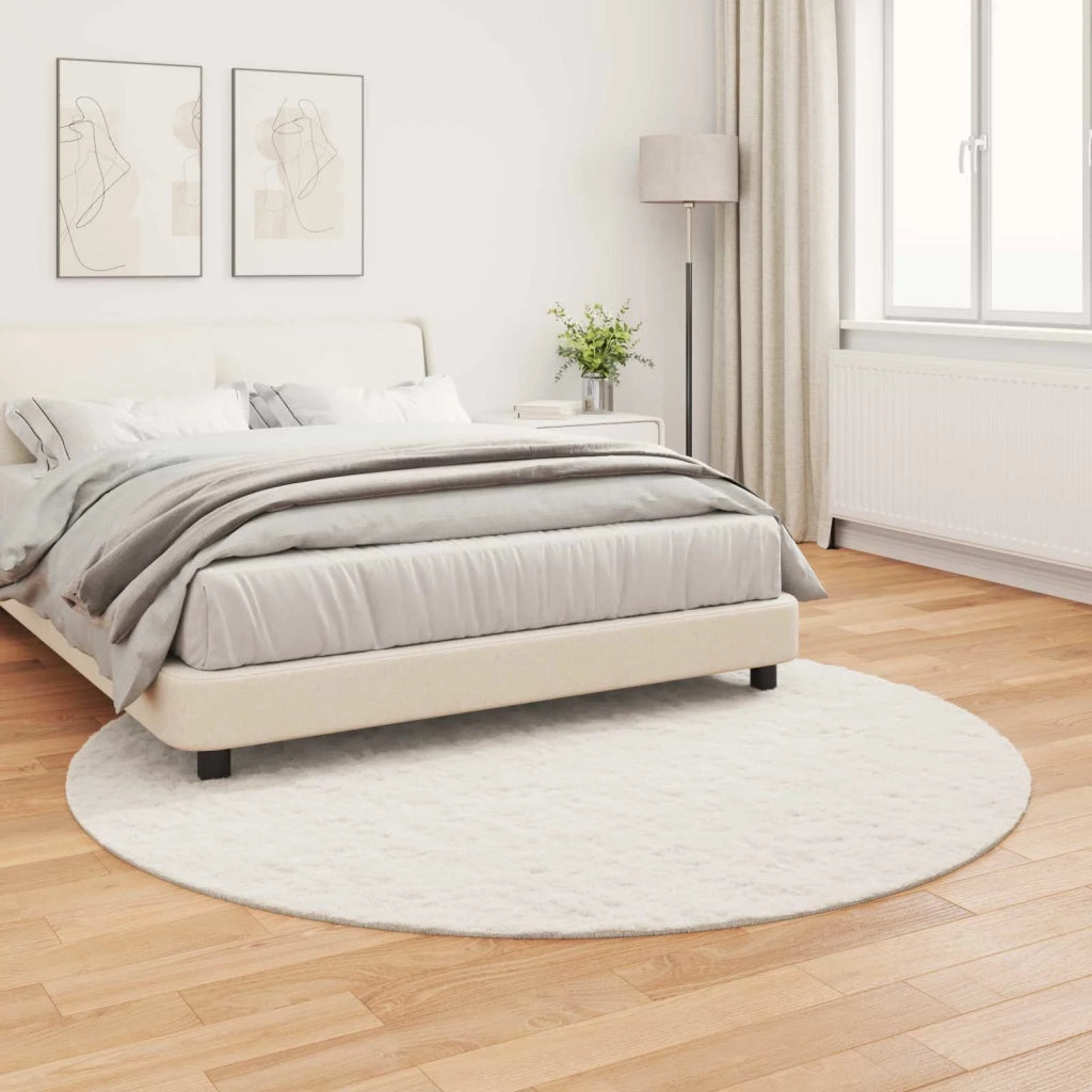 Tappeto antiscivolo in sintetica di coniglio OLITE Crema 42021671