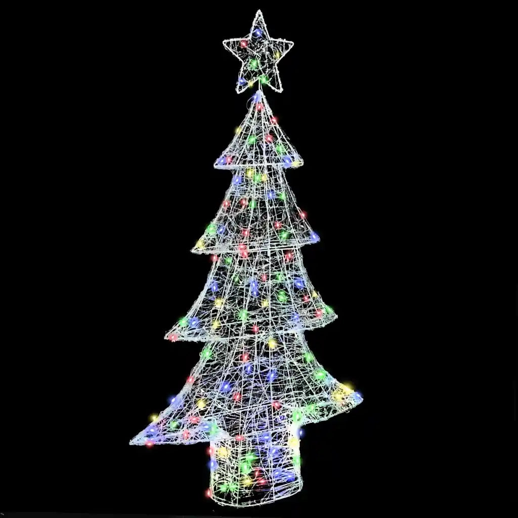 Albero di Natale con 160 LED Multicolore 150 cm Acrilico 42018980