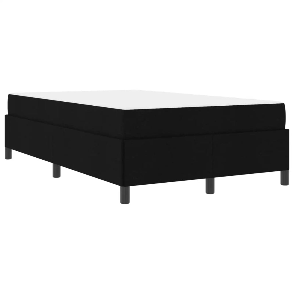 Letto a molle Nero 120 x 200 cm Tessuto